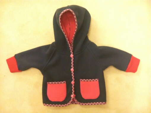 VerschiedenArt: Zwerginnenjacke aus Doubleface Fleece