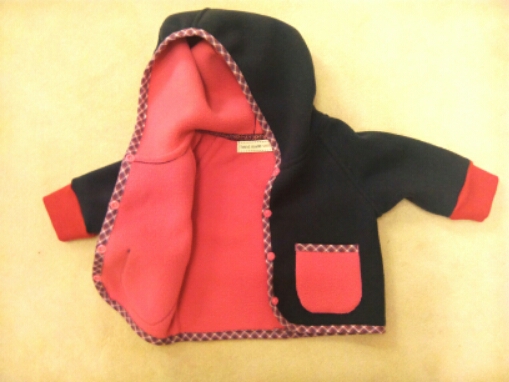 VerschiedenArt: Zwerginnenjacke aus Doubleface Fleece