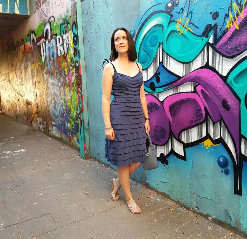 Lieblingsstück 2016: blaues Sommerkleid mit Volants