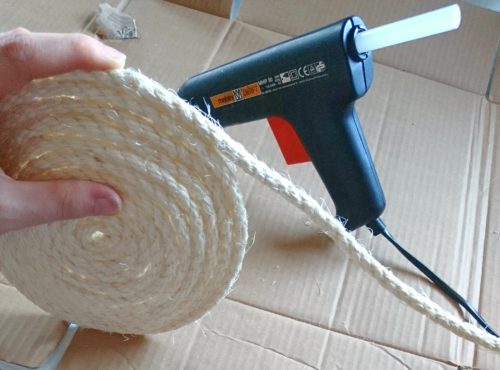 verschiedenArt: Sisal Blumentopf / Korb 